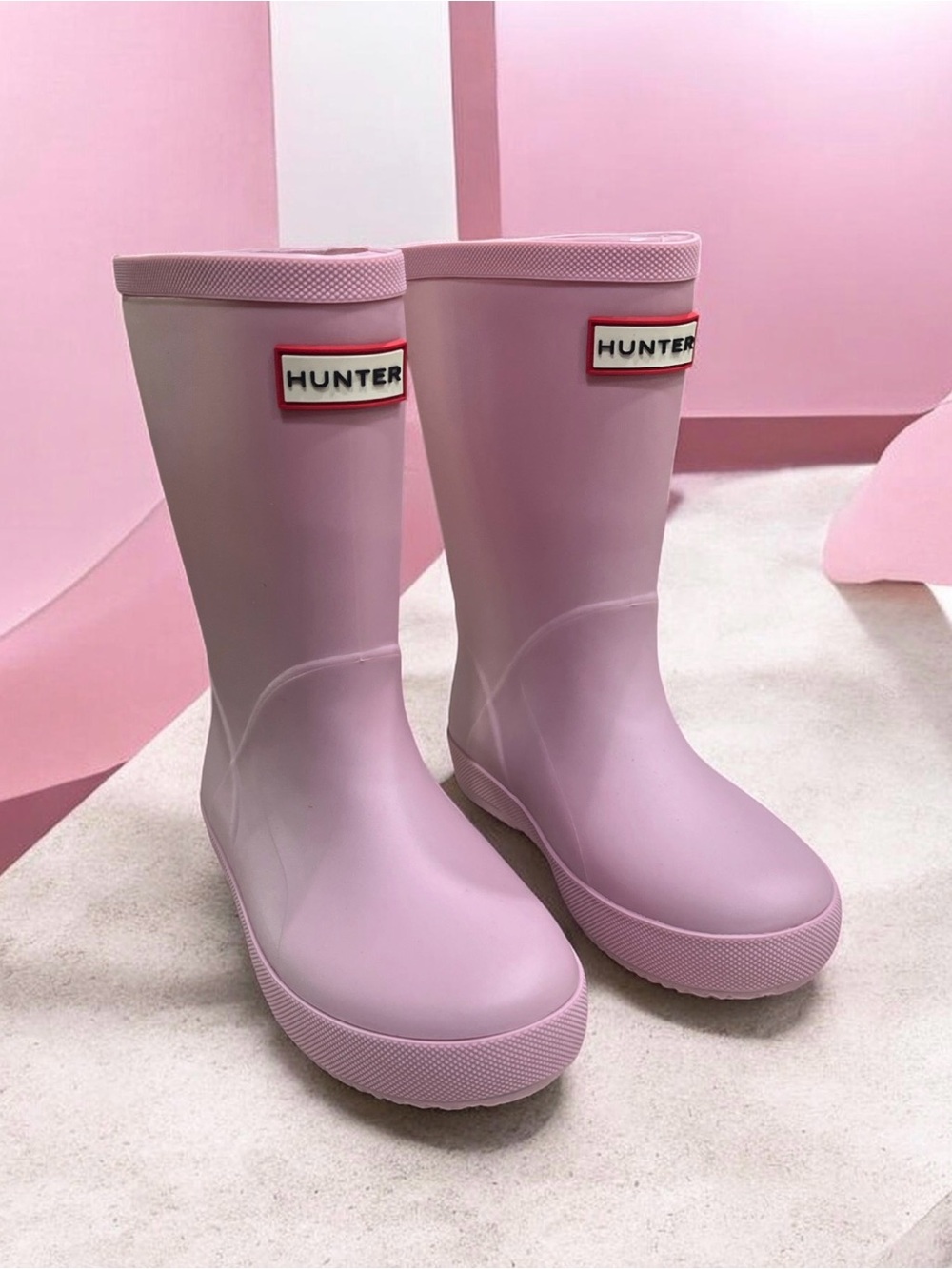 Hunter Kids Original First Classic Rain Boots Pink US 11
